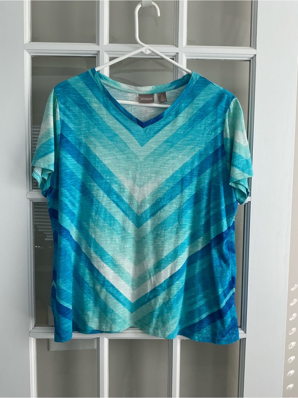 Chico’s Chevron v-neck 2
